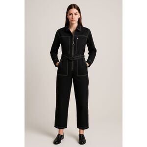 GREY JASON WU Utility Style Belted Jumpsuit NWOT Sz 4